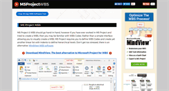 Desktop Screenshot of msprojectwbs.com