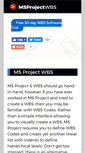 Mobile Screenshot of msprojectwbs.com