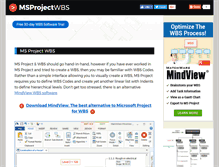 Tablet Screenshot of msprojectwbs.com
